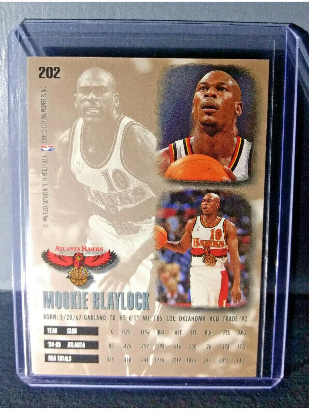 1995-96 Mookie Blaylock #202 Basketball Card